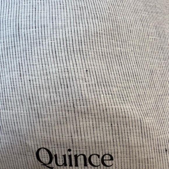 Quince European Linen Stripe Duvet Cover Set King - Picture 3 of 4